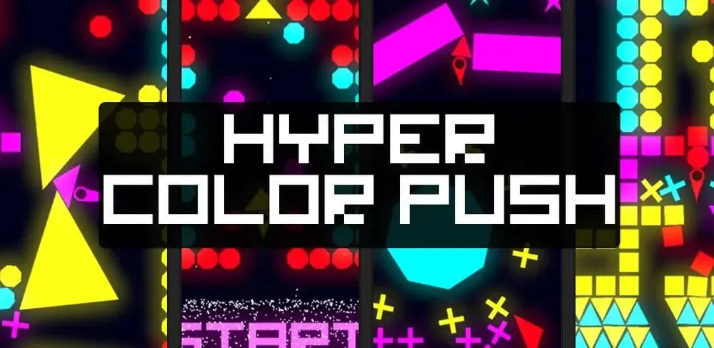 Original Hyper Color Push arcade game artwork